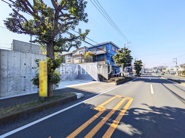 接道状況および現場風景　【所沢市東所沢和田３丁目】
