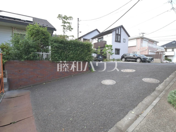 接道状況および現場風景　【世田谷区成城４丁目】