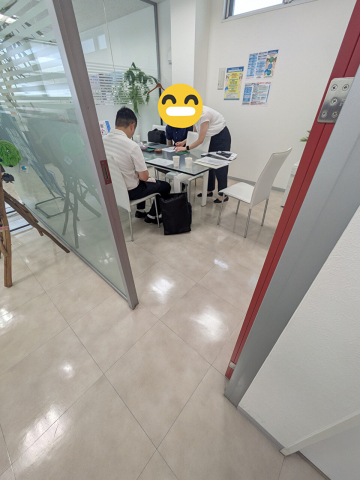 ご決済の様子です！
