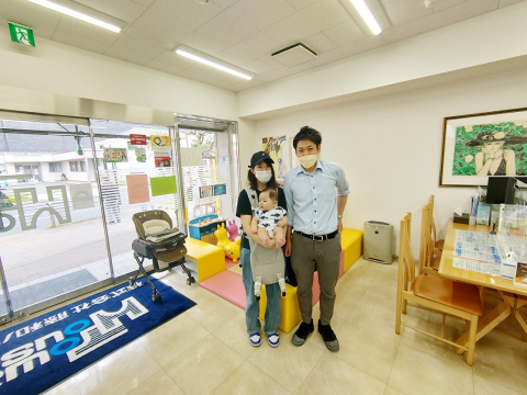 出会いは店頭掲示板でのお声がけから