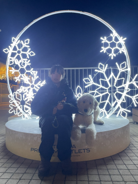 犬と御殿場のアウトレットに行った時の写真です。さわやかを食べたいですが犬がいるのでいつも素通りして帰ります。