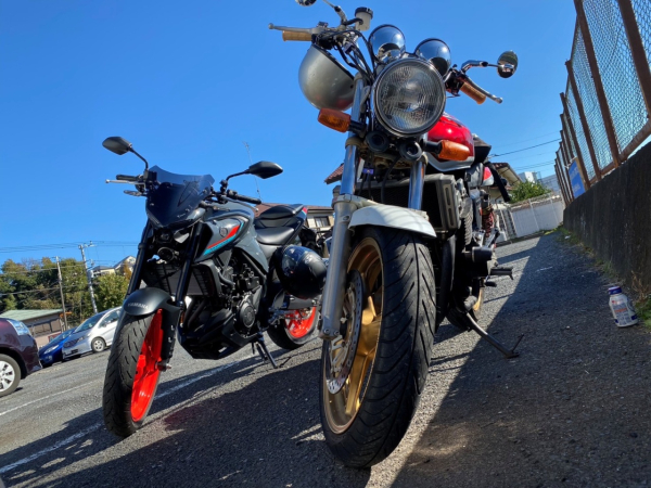 休日はバイクで遠出することが多いです！