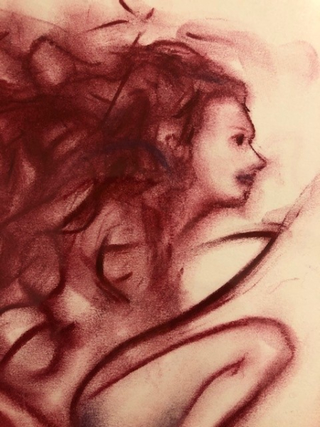 ずっと昔から飾っている絵。なぜかパワーをもらえる気がしてます。