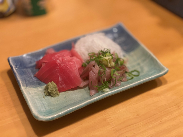 釣った魚を料理して食べることも楽しみの一つです。
刺身にしてみました。