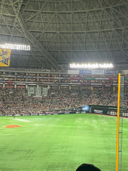 野球観戦好きです。
ネット中継もよく見ますが、現地で応援したい派です。店舗からドームが近いので嬉しいです。