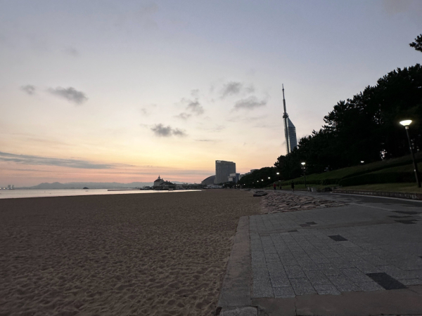 福岡店配属になってからランニングが趣味になりました。
ランニングコースおすすめあれば教えてください！