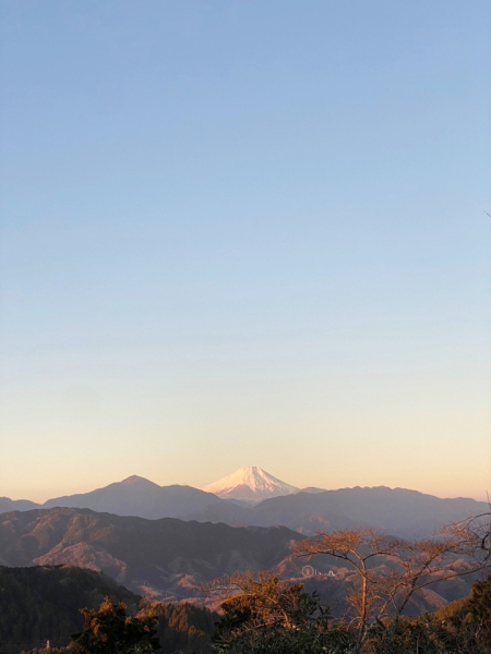 高尾山で撮った写真です！晴れているときは富士山が綺麗にに見ることが出来ます！