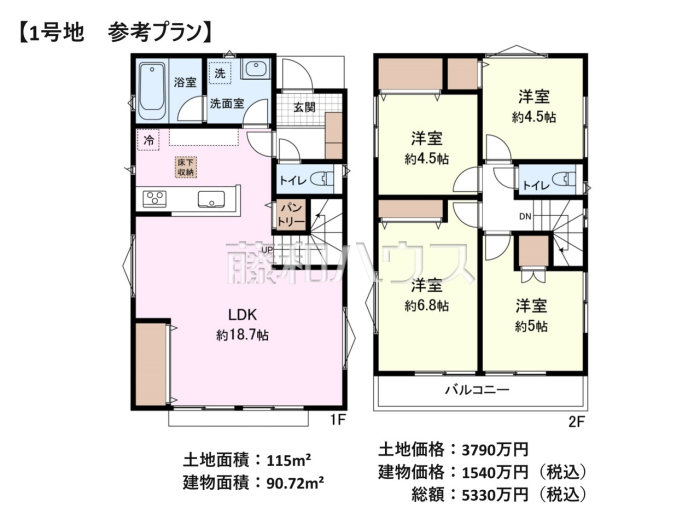 建物プラン例（間取図）