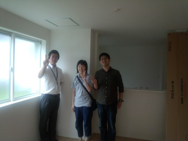 建物立会い時のお写真です。