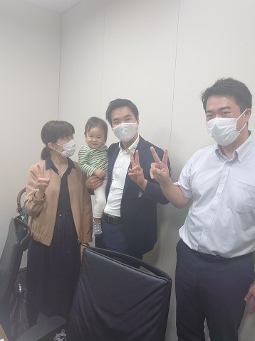 お引き渡しの際ご一緒させて頂きました。
