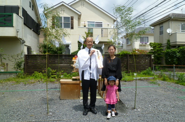 地鎮祭にて。