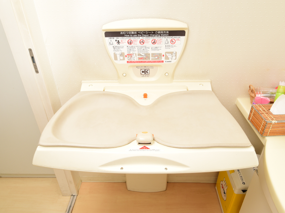 オムツ替えが必要になった際、お気軽にご利用ください！