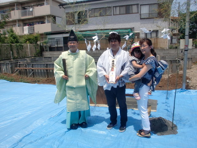 地鎮祭にて！