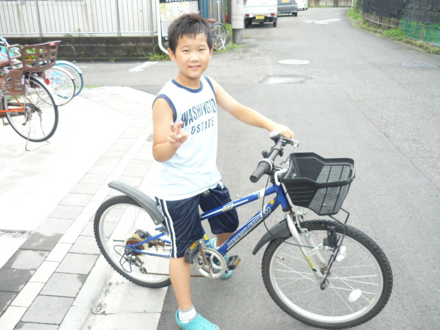 自転車１号！