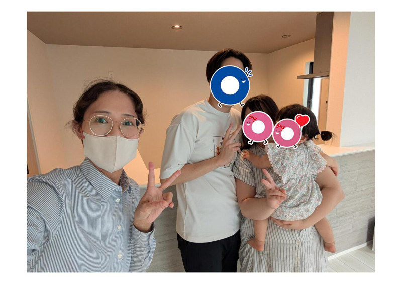 記念写真！
お子さんもちょうど振り向いてくれました・・・！