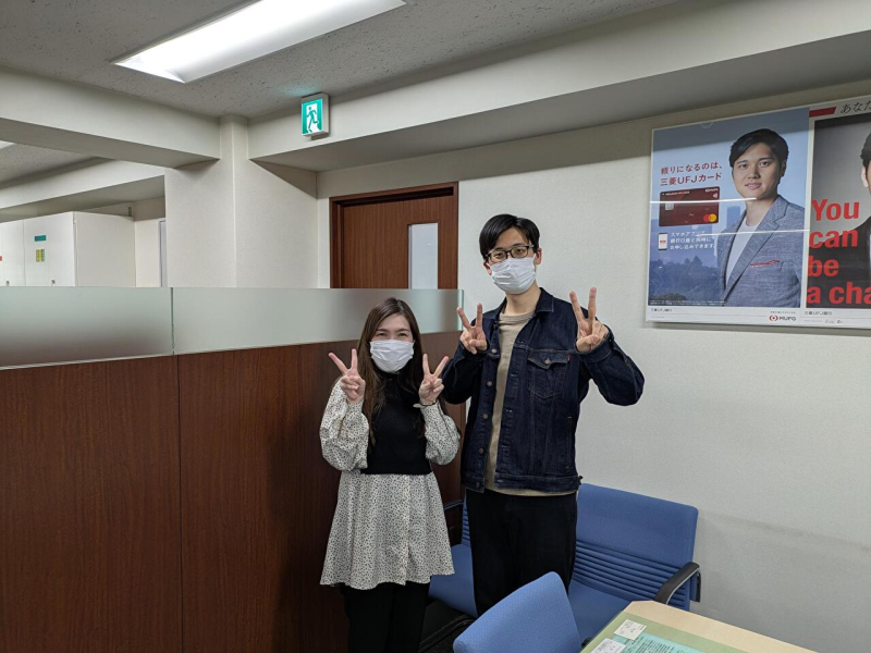 新居のお引渡しの際にご夫婦で記念撮影