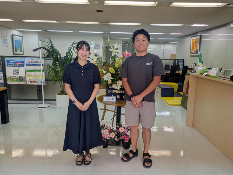 新居のお引渡しの際にご夫婦で記念撮影！！