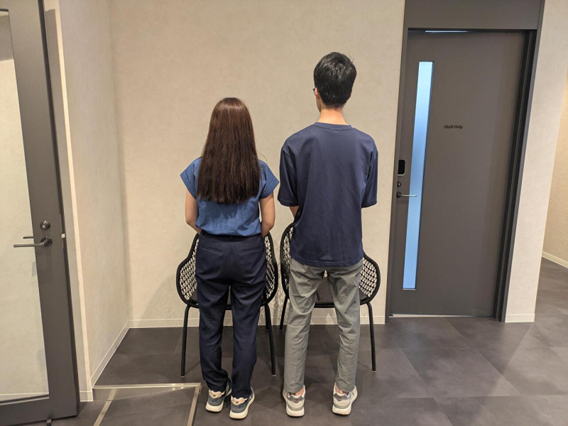 新居のお引渡し時にご夫婦のみで記念撮影！！
