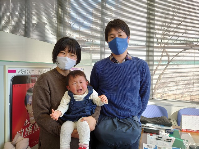 家族写真♪泣いちゃった（笑）