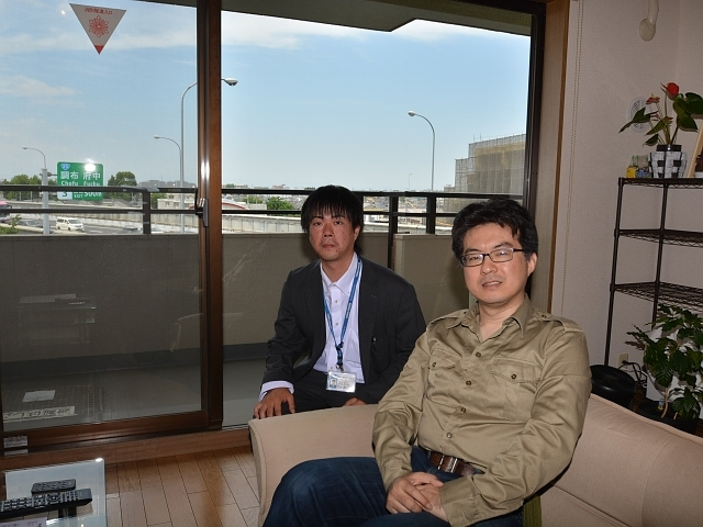 明るく広々としたリビングです。