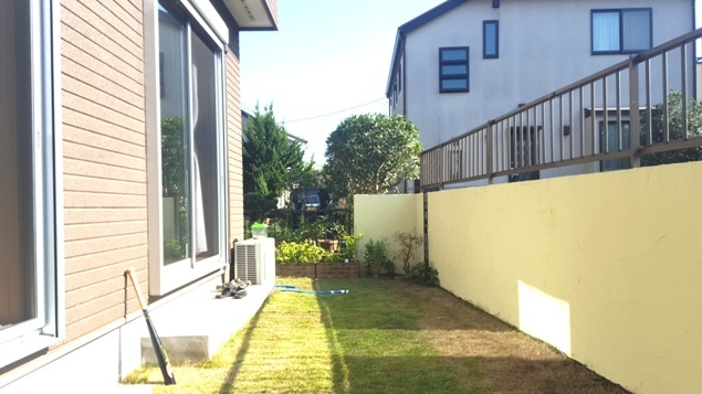 キレイに塗装されたブロックと芝がマッチしてました。