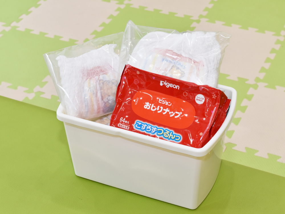オムツ・おしりふきをご用意しております。お声がけくださいませ！