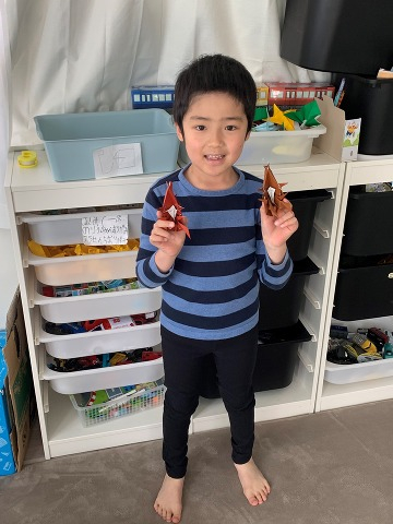 ☆折り紙作りは、誰にも負けない！！本当に上手でビックリしました☆