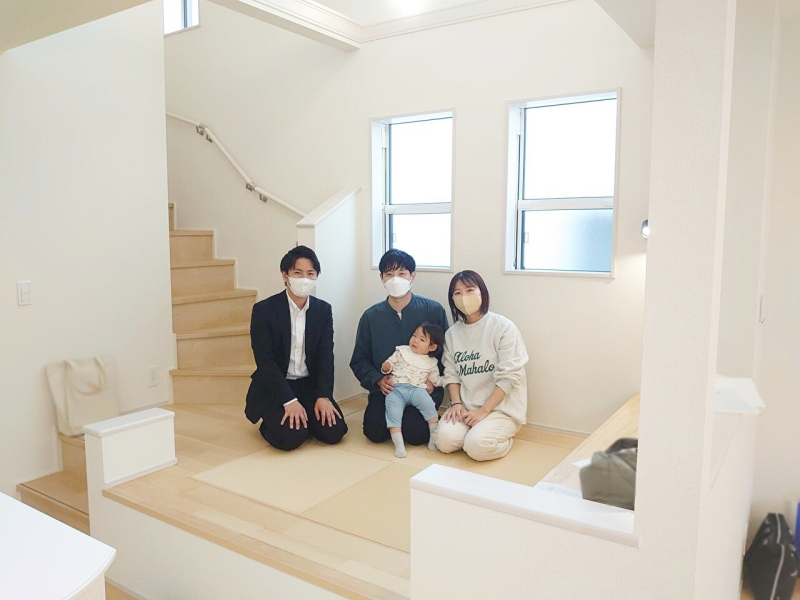 お子様もなんとかカメラに目線をいただけた一枚！