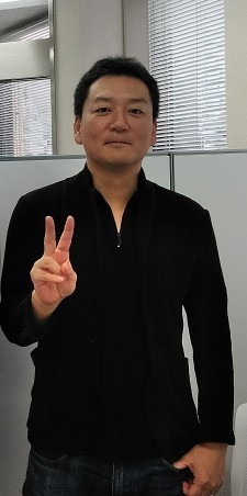 ピースサインで一枚