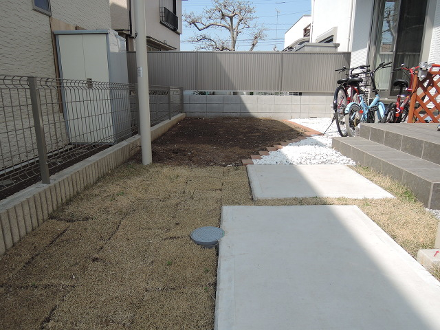広々したお庭♪これからのアレンジが楽しみですね！！