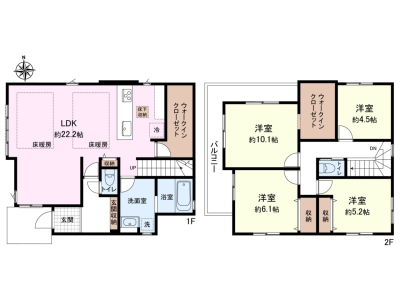 【練馬区大泉学園町 全1棟 新築分譲住宅】のイメージ2