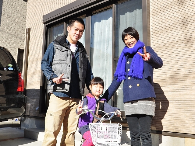 庭先で1枚♪