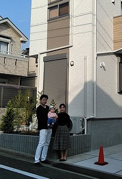 お引越しの後にご挨拶に伺わせて頂いた際に。