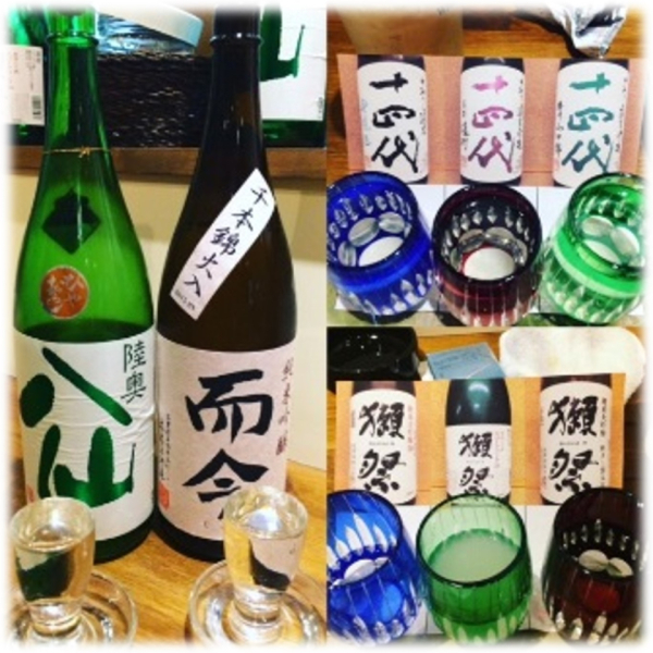 日本酒の飲み比べも好きです。