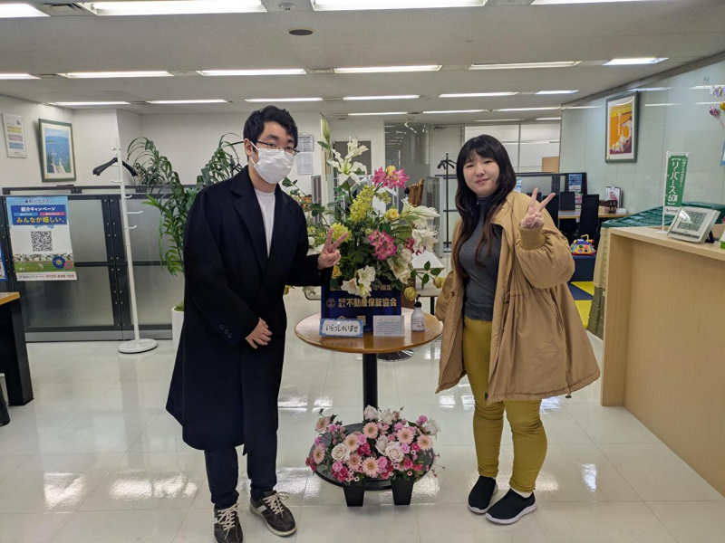 新居のお引渡しの際にご夫婦で記念撮影!!