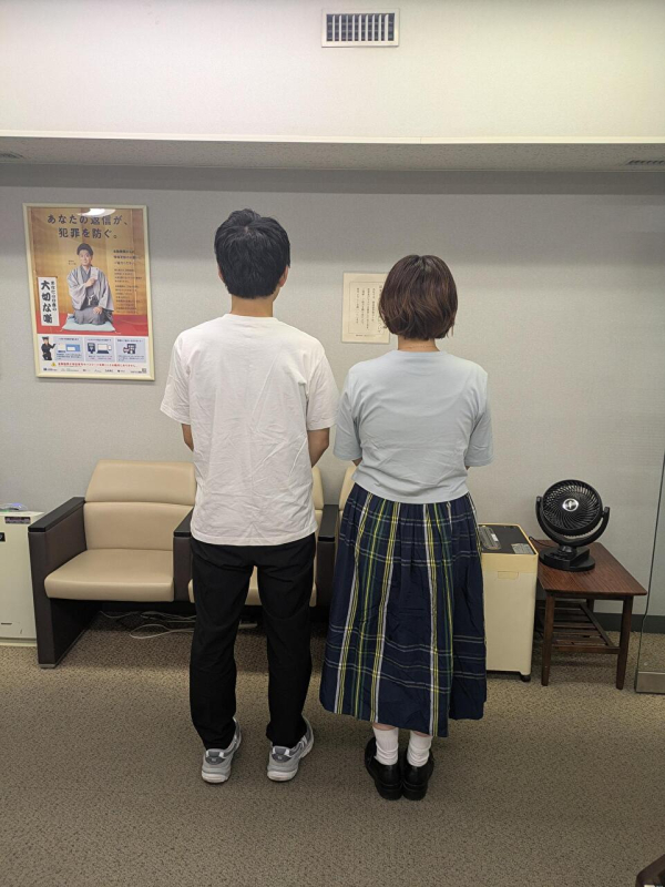 新居のお引渡しの際に記念撮影