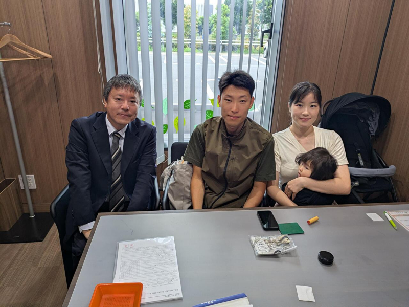 M様ご家族&担当営業