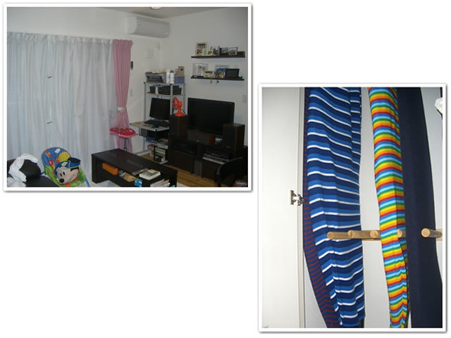 ☆お洒落なリビング・サーフボード置場☆