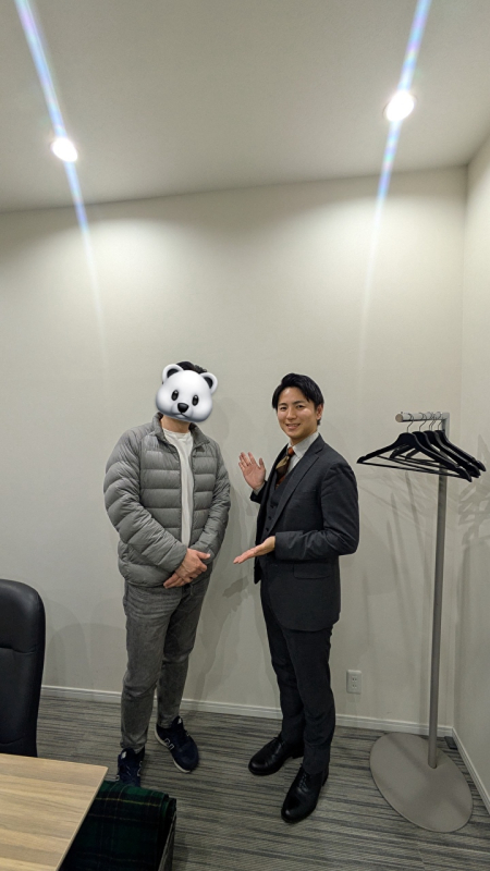 私も隣に写らせていただきありがとうございました!