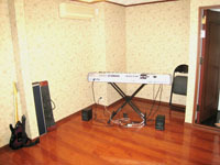 1階の音楽スタジオ