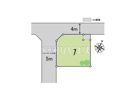 7号地　区画図　【清瀬市中里１丁目】