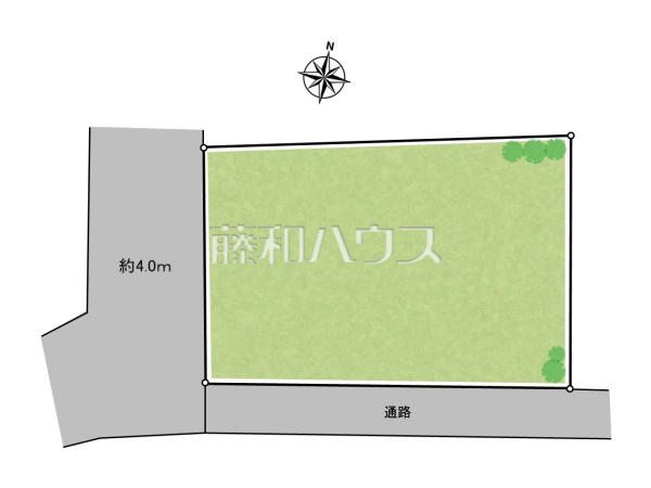 全体区画図　JR中央線「日野」駅 徒歩15分。【日野市日野台２丁目】
