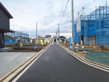接道状況および現場風景 【日野市大字日野】/撮影日2025/12/25