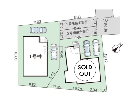 来客時や駐輪スペースとしても利用可能なカースペース2台可(車種による)
