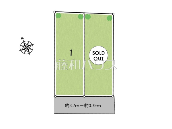 全体区画図 【武蔵野市境3丁目】 全体区画図 【武蔵野市境3丁目】