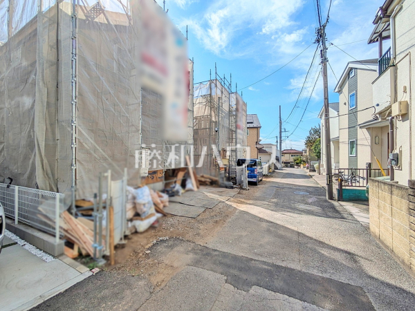接道状況および現場風景 【昭島市緑町2丁目】 接道状況および現場風景 【昭島市緑町2丁目】