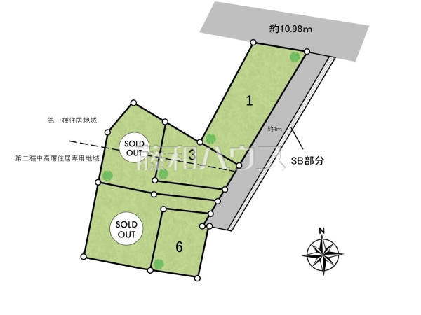全体区画図 【八王子市子安町2丁目】 全体区画図 【八王子市子安町2丁目】