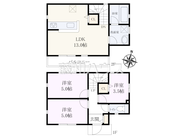 間取図 【西東京市芝久保町1丁目】 間取図 【西東京市芝久保町1丁目】