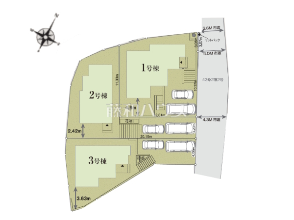 全体区画図 【福岡市西区拾六町3丁目】 全体区画図 【福岡市西区拾六町3丁目】