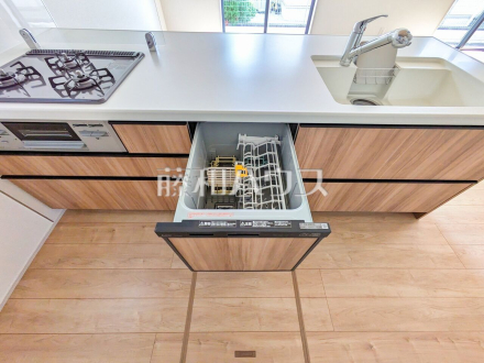 食器洗浄乾燥機 キッチンにはエコと家事時間短縮、一石二鳥の食洗機付です。 /撮影日2025/09/26